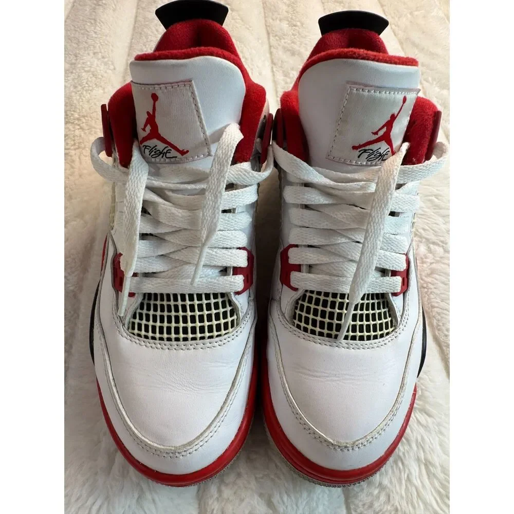 408452-160 Nike Air Jordan 4 Retro OG 'Fire Red' Size 5.5Y